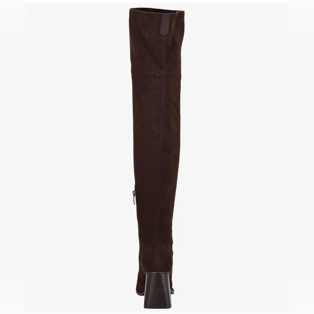 New- 5 bohemian Over-the-Knee Boots Dark Brown & Gold Zipper  Festival boots