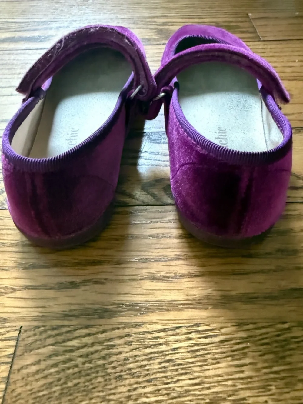 Childrenchic Purple Velvet Mary Jane Shoes EU 28 US 11 Girls