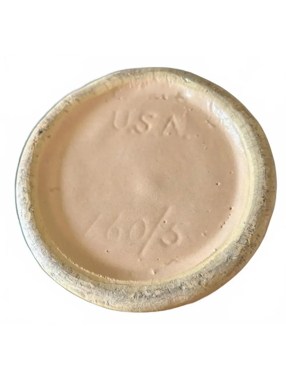Robinson Ransbottom RRP 716 Vintage Pottery Vase Peach Floral USA 8