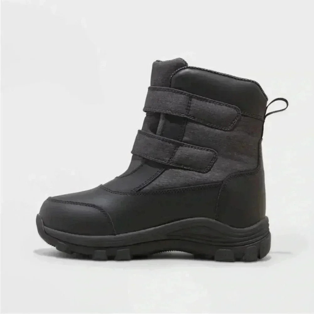 NWT new target kids 3 baker all in motion waterproof Velcro black boots snow
