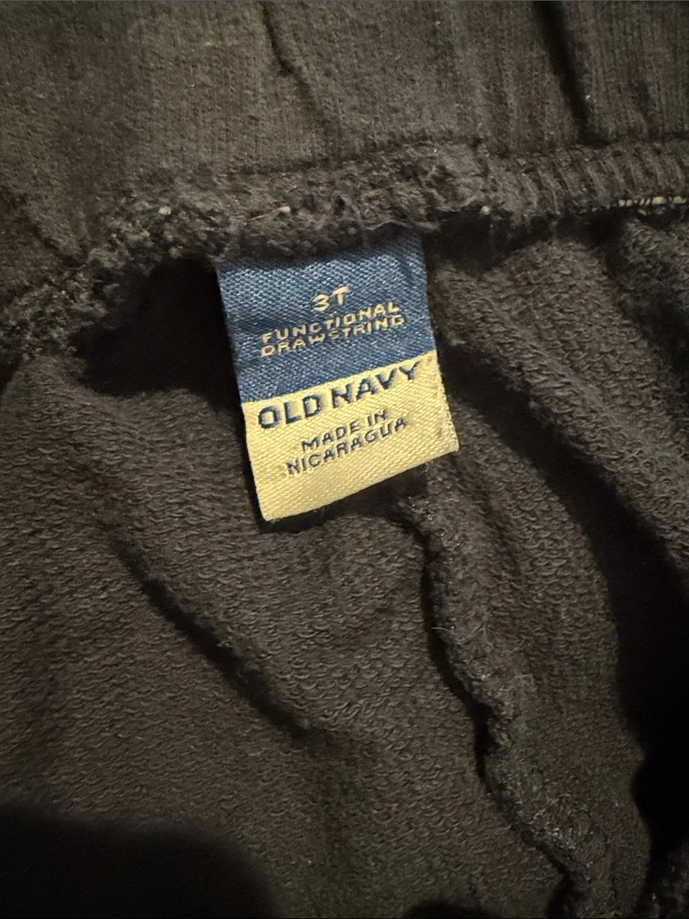 Old Navy Navy Blue Jogger Sweatpants with White Drawstring