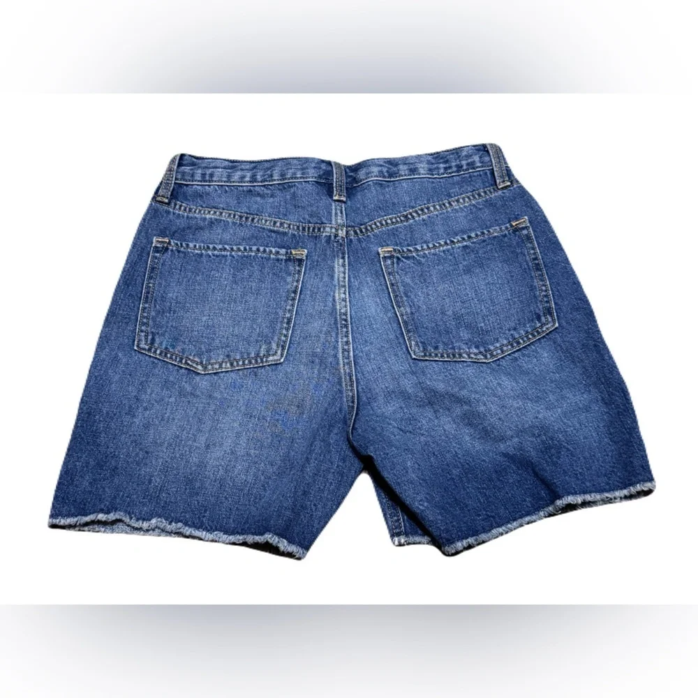 Old Navy High-Rise Slouchy Straight Distressed Denim Shorts Girl Size 16