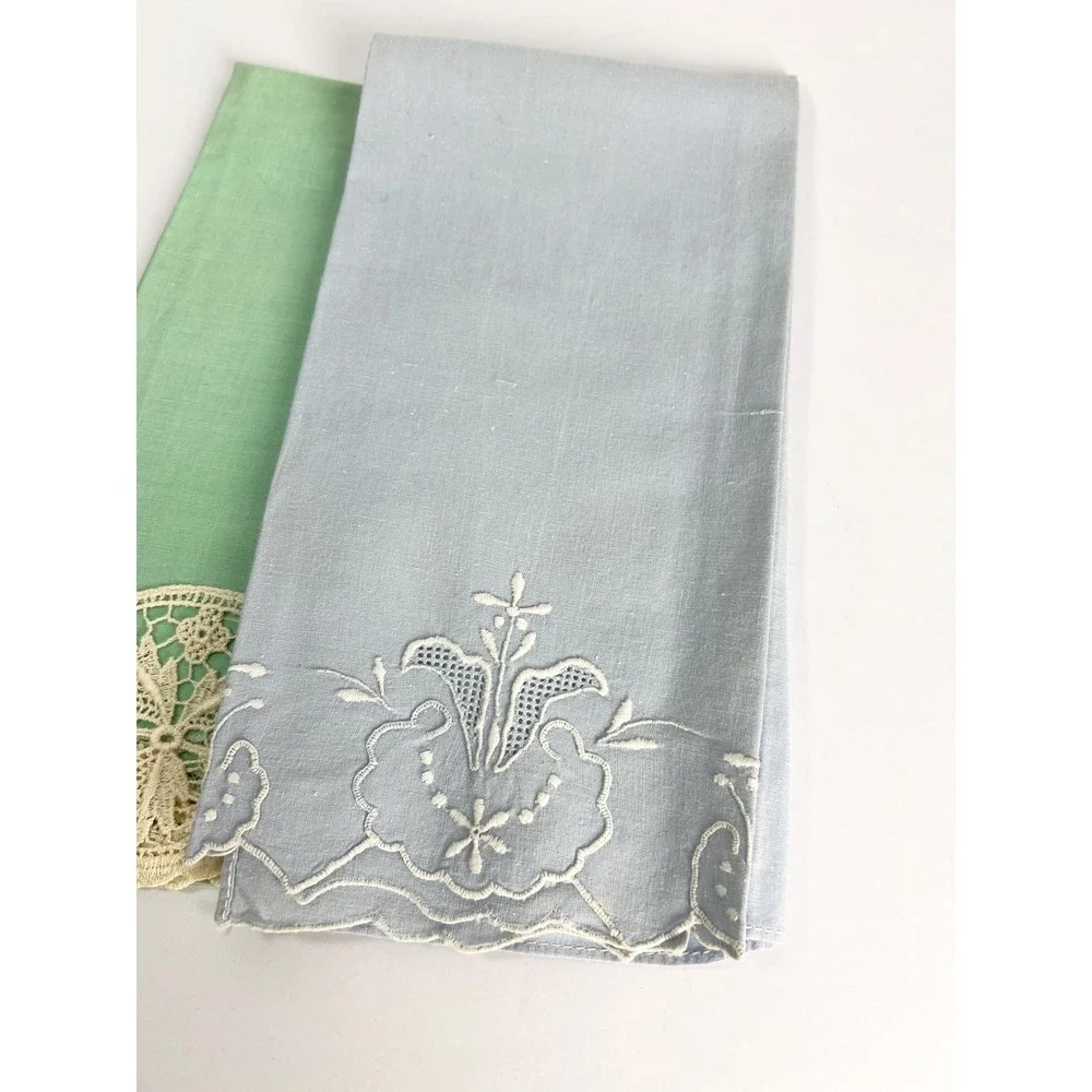Vintage intricate towel embroidery