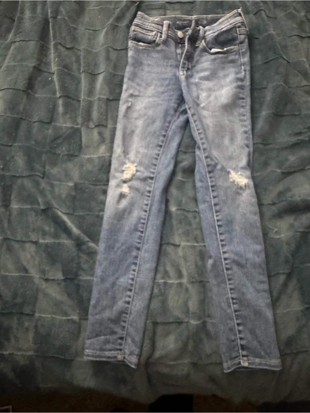 Kids Old Navy Light Blue Distressed Skinny Jeans