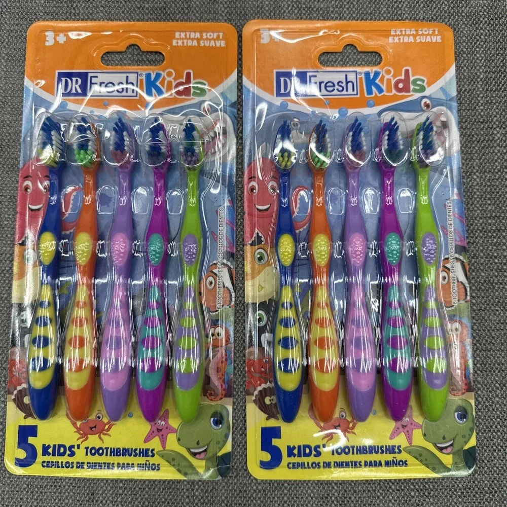 Dr. Fresh Kids Toothbrushes 5-Count  with Extra Soft Bristles (30-Pack)