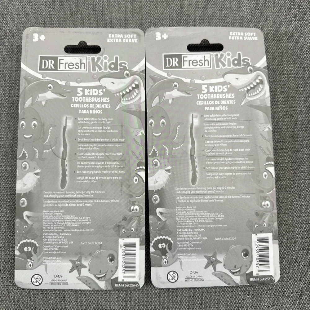 Dr. Fresh Kids Toothbrushes 5-Count  with Extra Soft Bristles (30-Pack)