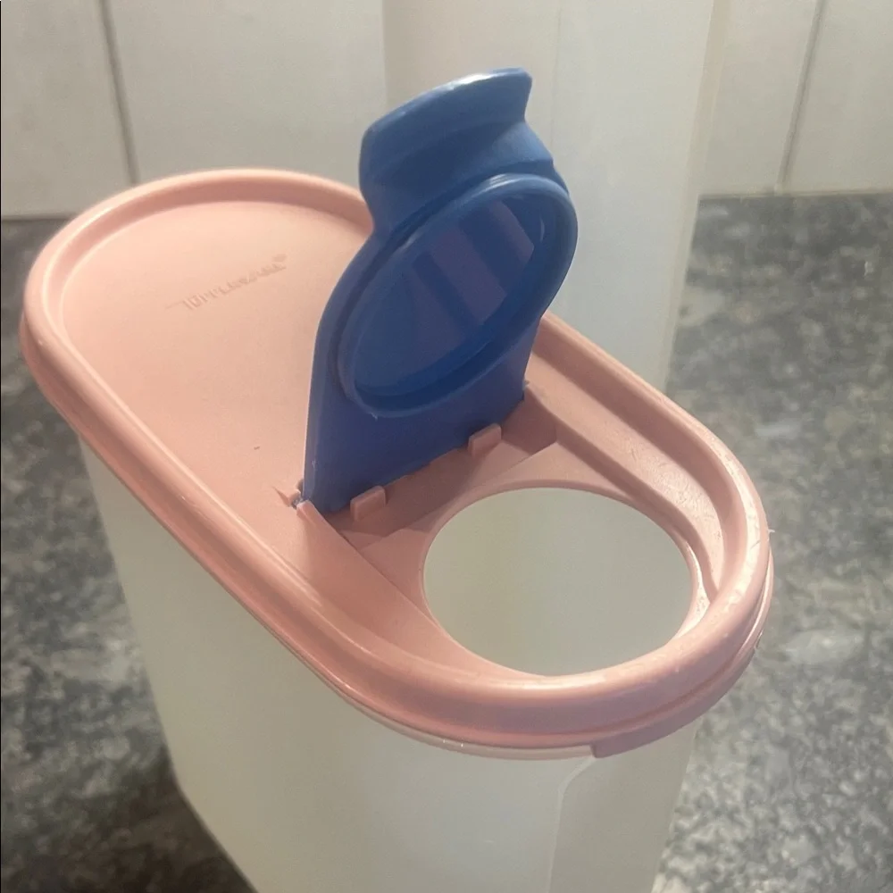 Tupperware containers pink