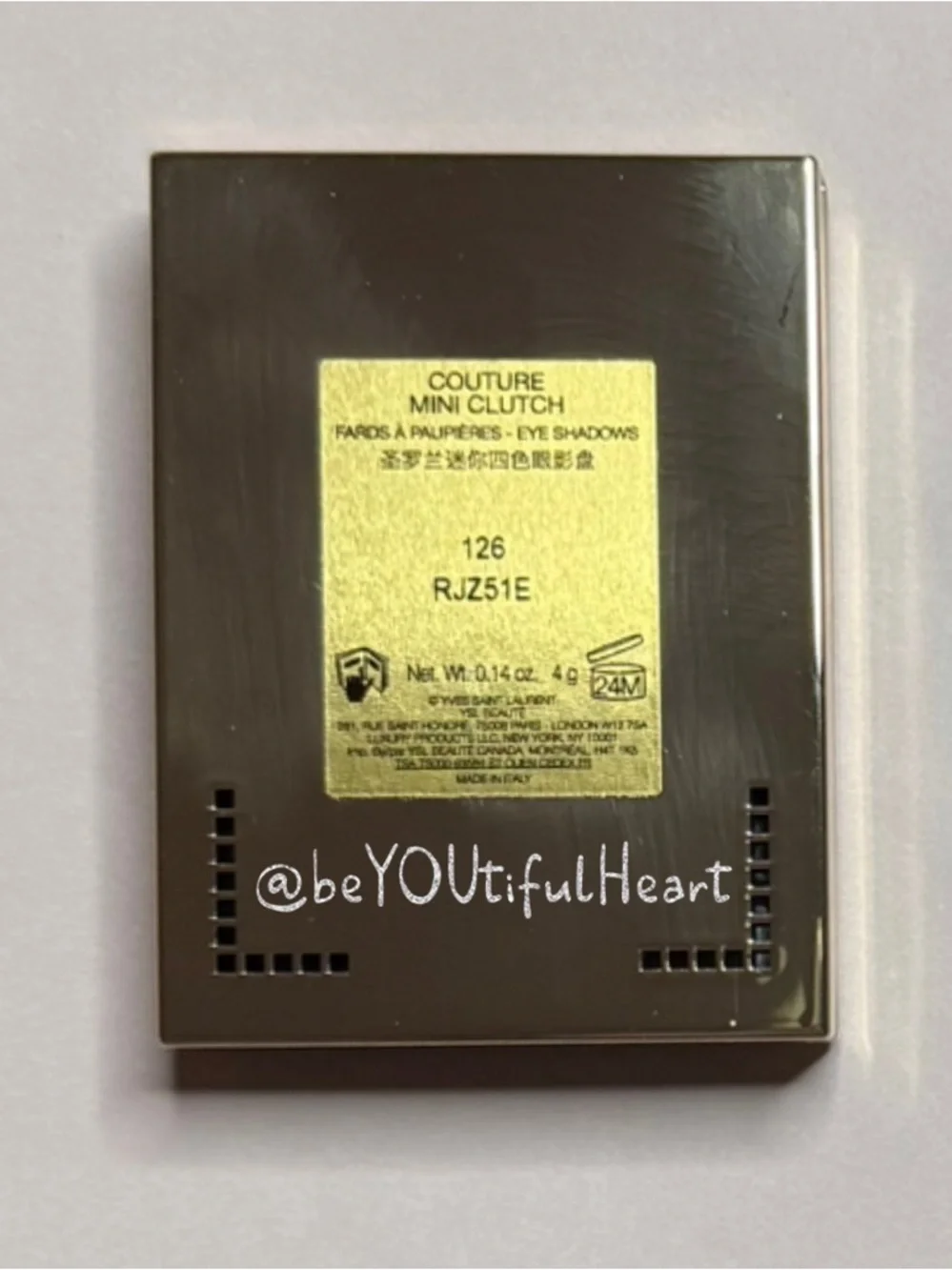 Yves Saint Laurent Couture Mini Clutch Sparkling Lust Luxury Eyeshadow Palette