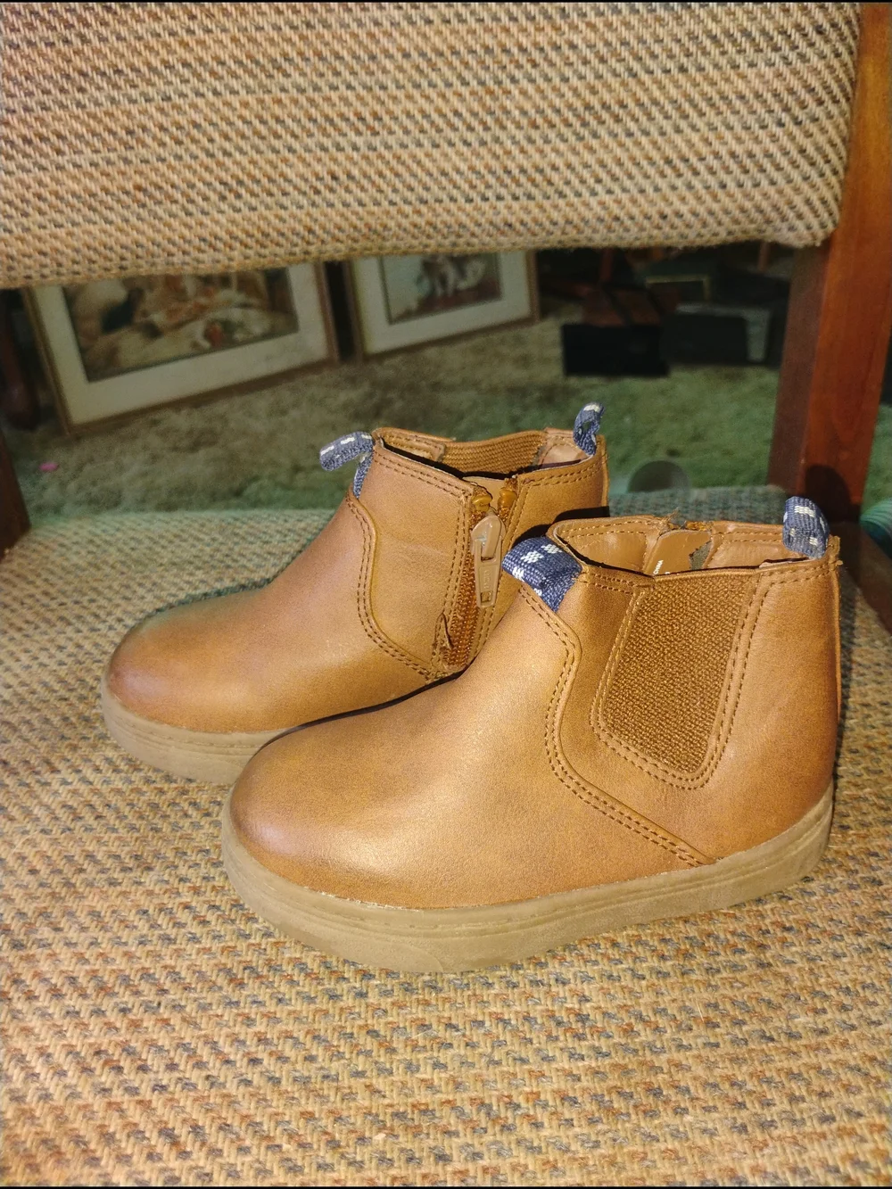 Kids Tan Chelsea Boots - Comfortable Everyday Slip-On