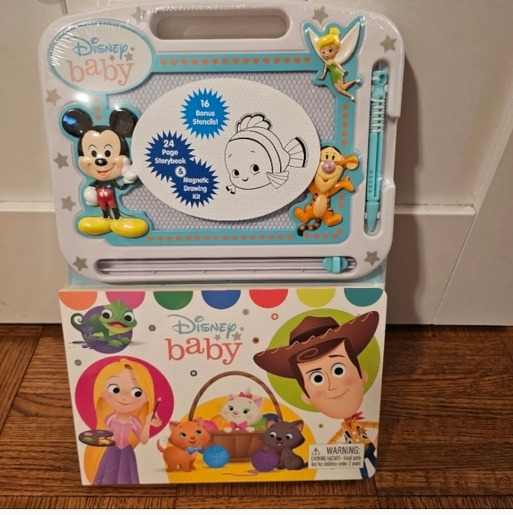 Disney Baby Read & Doodle - Learning resources for kids, a magnetic drawing pad
