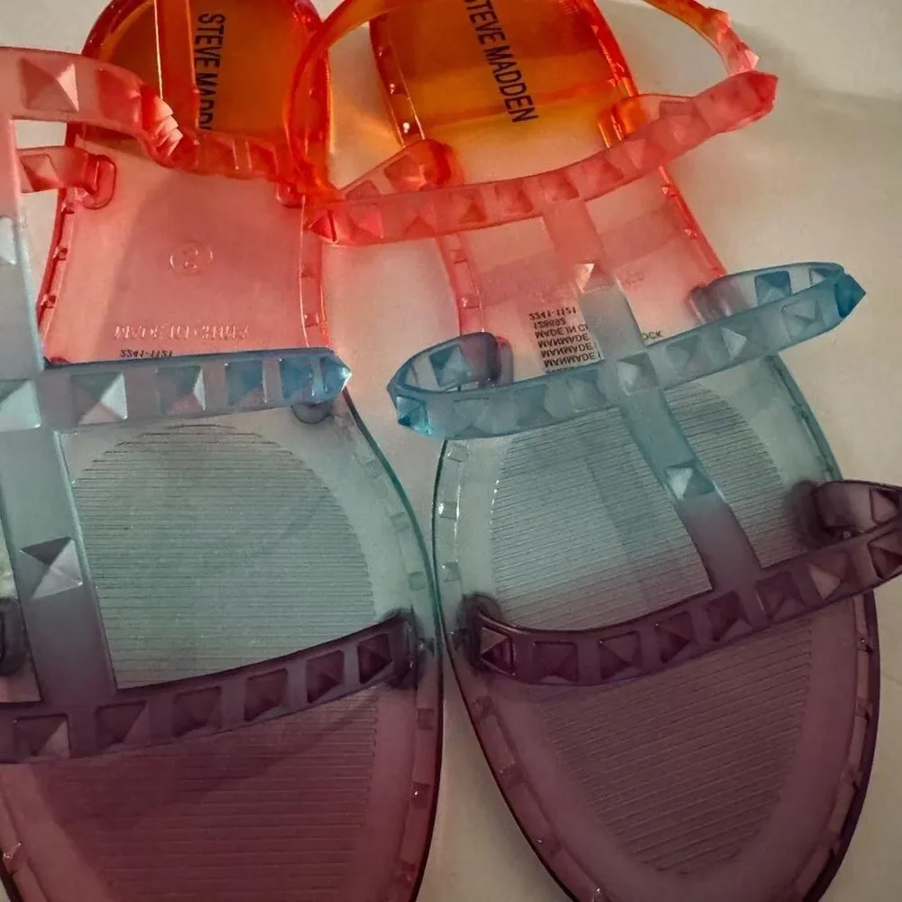 Steve-madden Orange and Blue Sandals