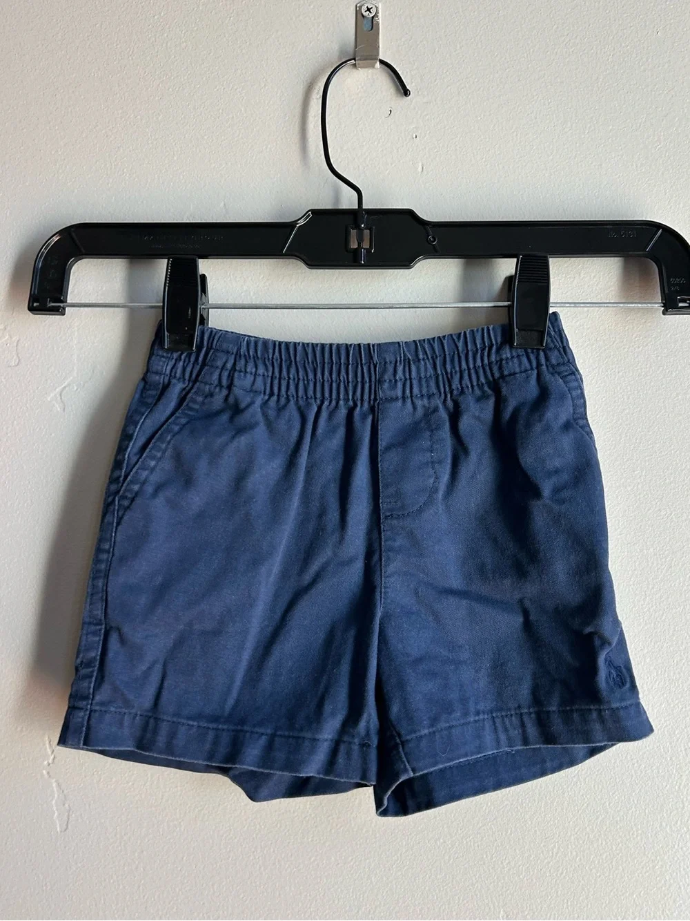 Ralph Lauren Baby Shorts Navy Pull On Elastic Waist Classic Preppy Nautical
