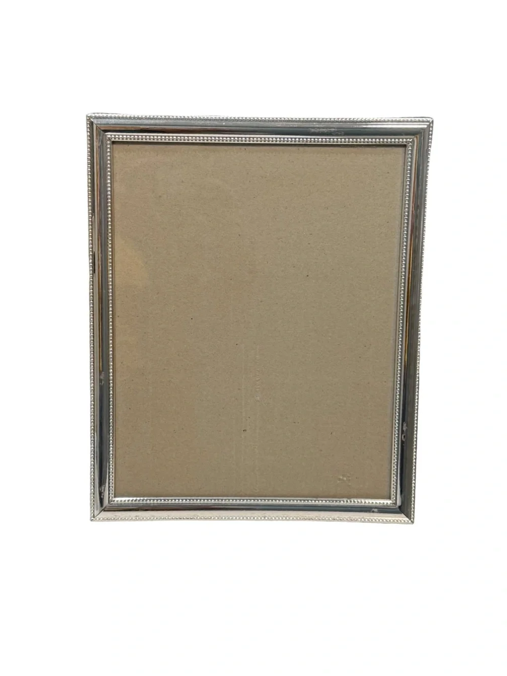 Silver Beaded 8x10 Picture Frame Classic Decorative Display