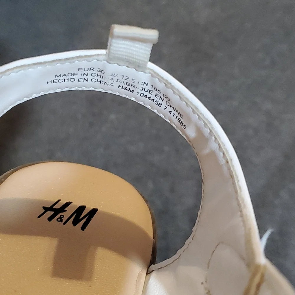H&M white sandals
