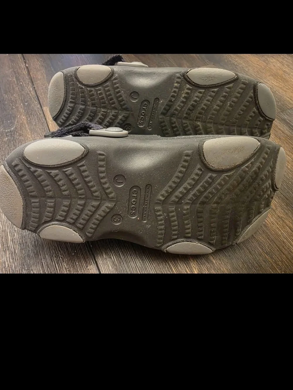 Crocs Men's Black Dual-Strap Comfort Sandals