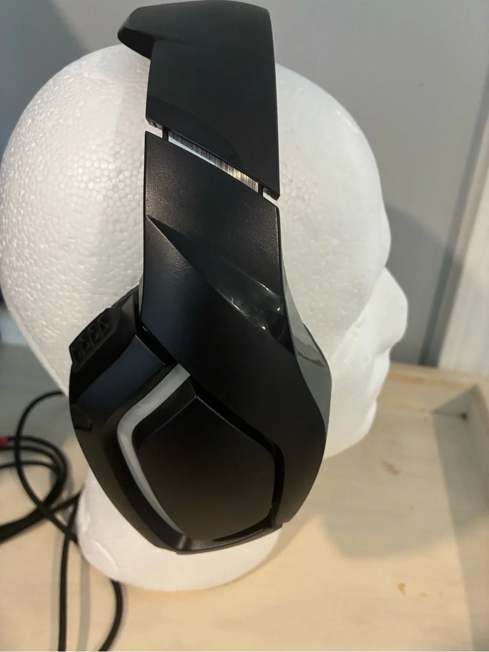 Over-Ear Gaming Headset in Black and White