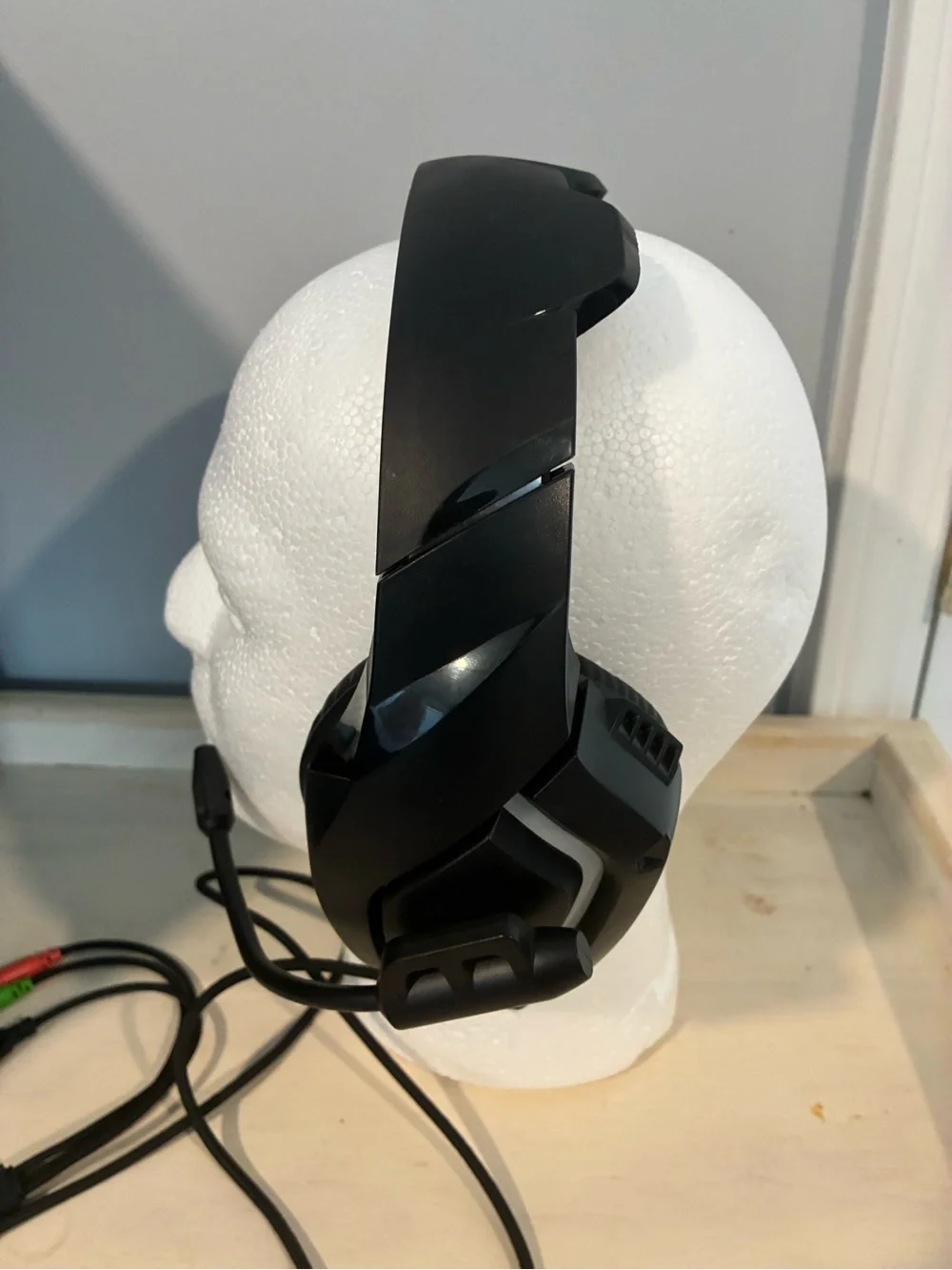 Over-Ear Gaming Headset in Black and White