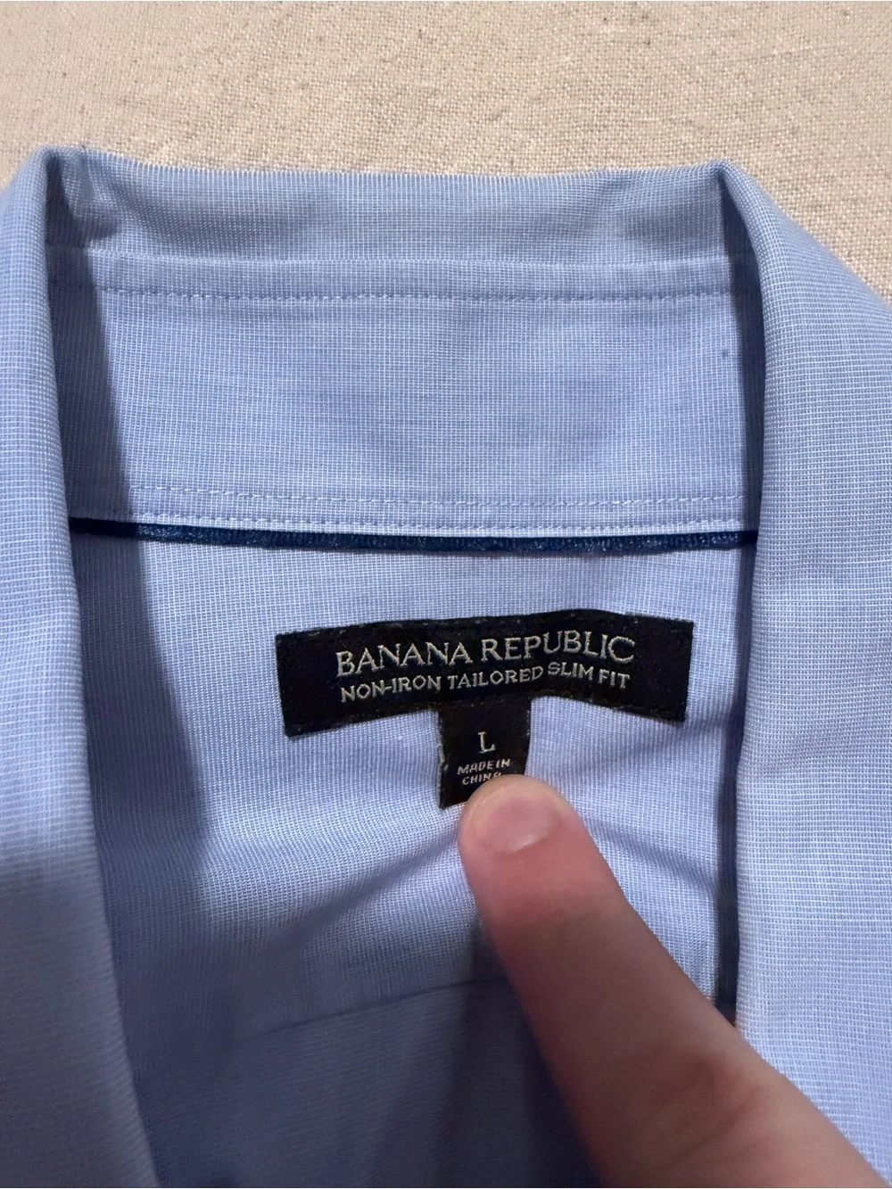 Banana Republic Light Blue Button-Down Dress Shirt