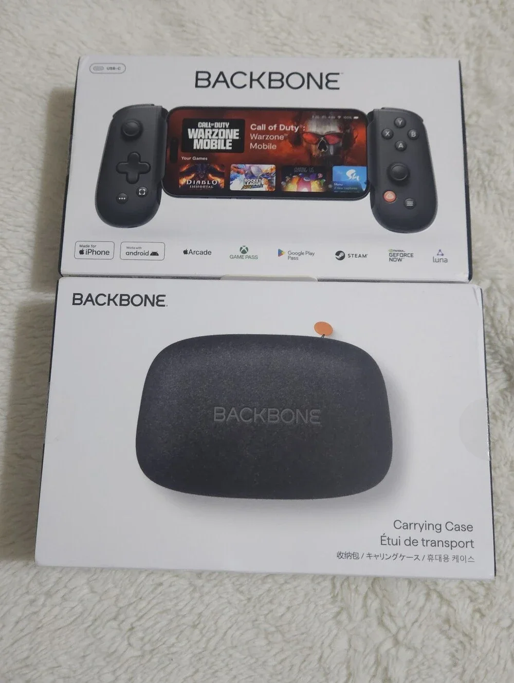 Backbone One USB-C Mobile Gaming Controller 2nd Gen + Carrying Case NEW