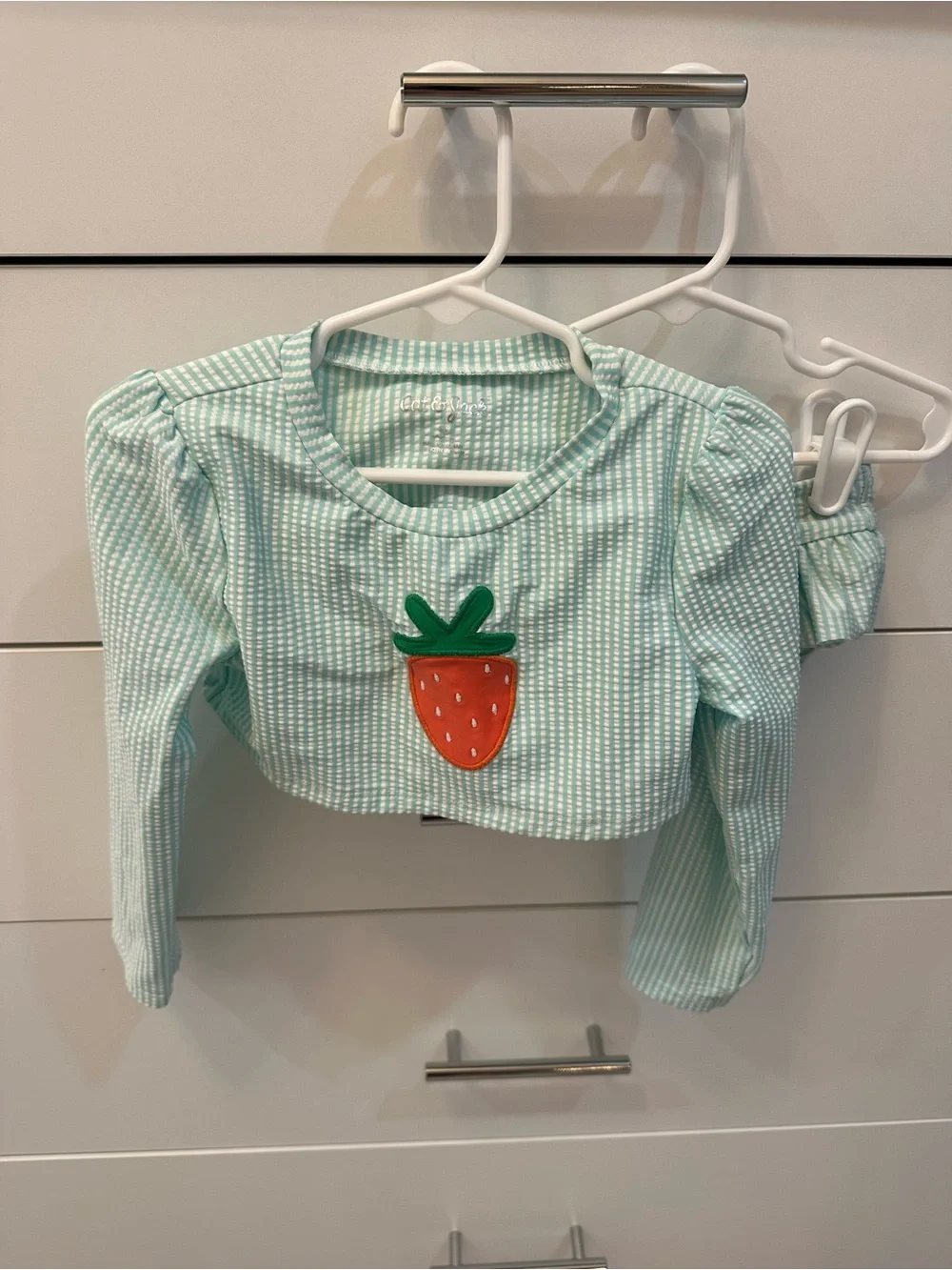Cat & Jack Girls Strawberry Bathing Suit Size 5T