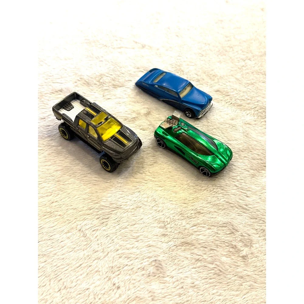 Hot Wheels Lot 3 Dodge Ram 1500 Toyo Tires Octanium Green Blue Flame Coupe