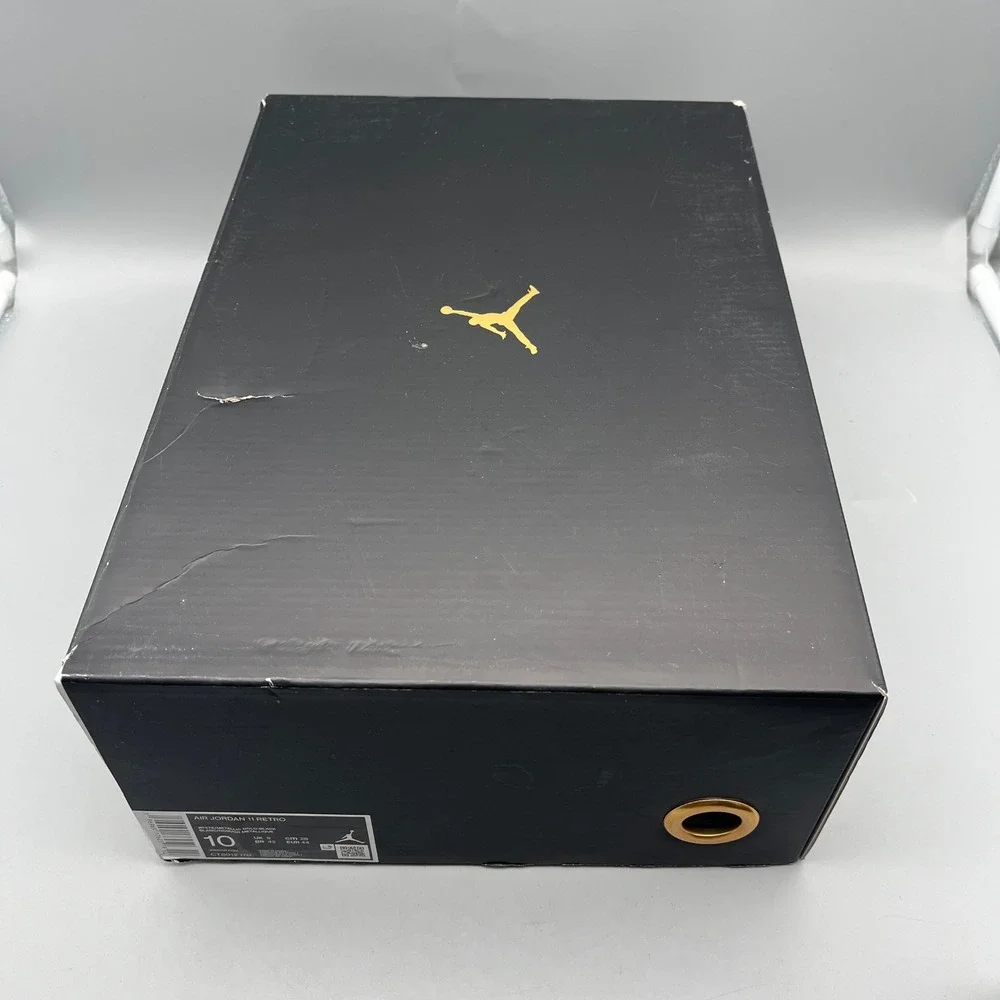 Nike Air Jordan 11 Retro Gratitude Mens 10 White Gold Black CT8012-170
