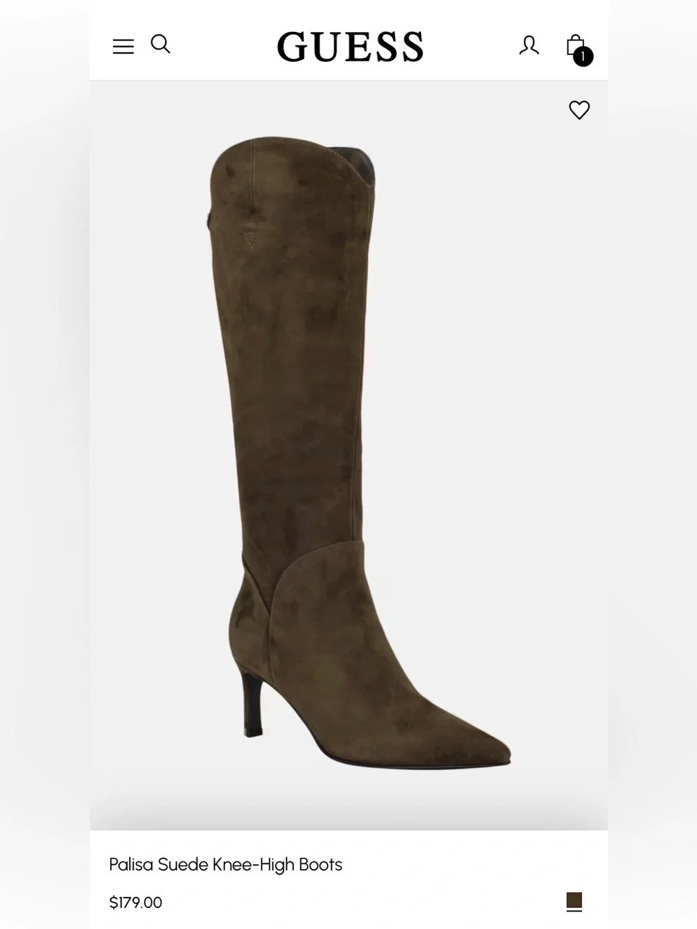 Guess stiletto upper heel