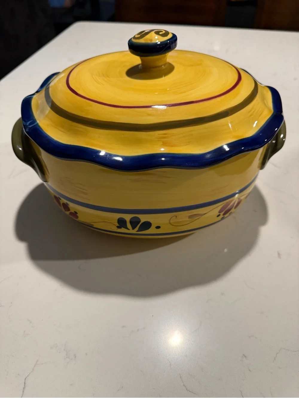 Home & Garden Party Stoneware Home Collection Covered Casserole Dish