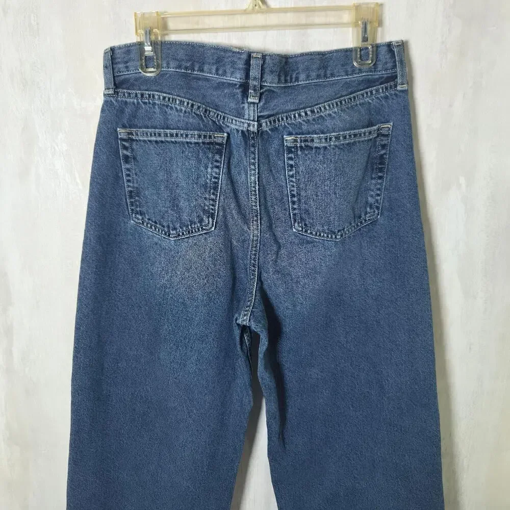 Old Navy Jeans Kids 18 Blue Baggy Barrel Leg Adjustable Waist Denim Relaxed