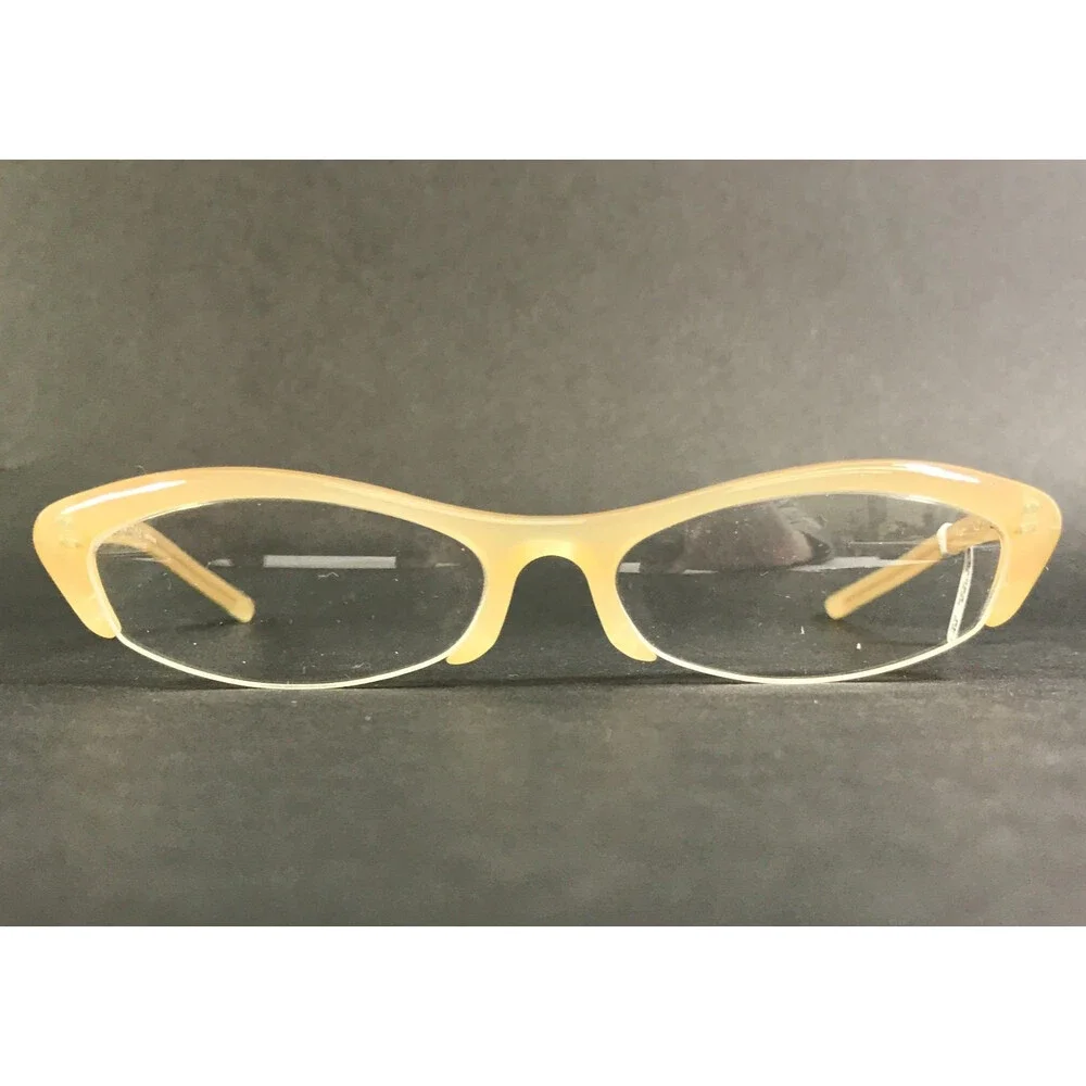 Reiz Augenspiel Eyeglasses Frames S-030 Col 25 Nude Gold Oval Half Rim 50-17-140