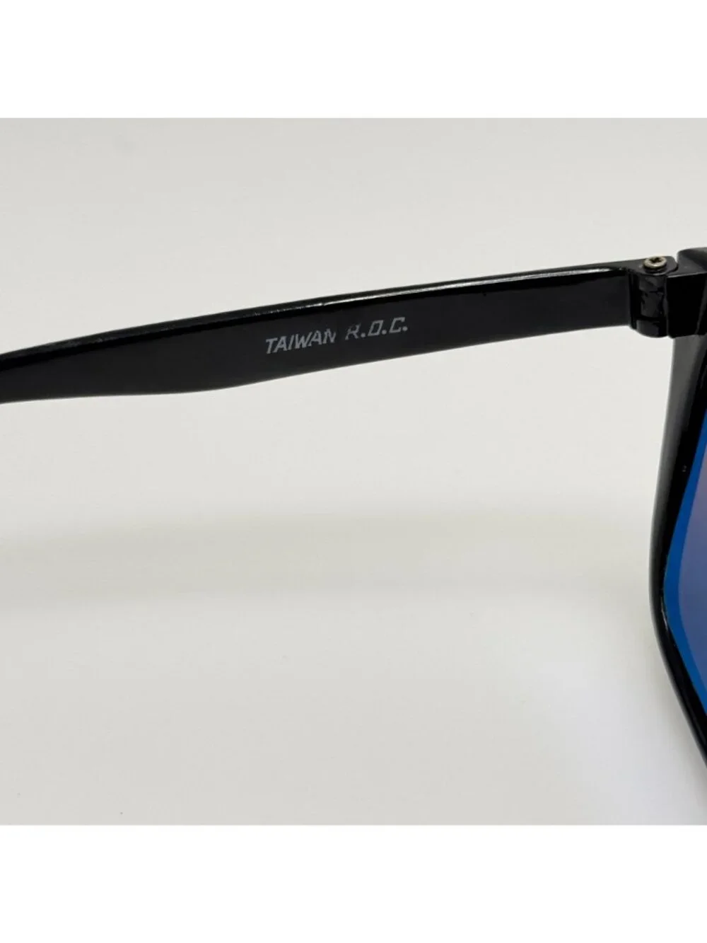 Pan Oceanic Sunglasses Black Nylon Taiwan R.O.C. Vintage Retro