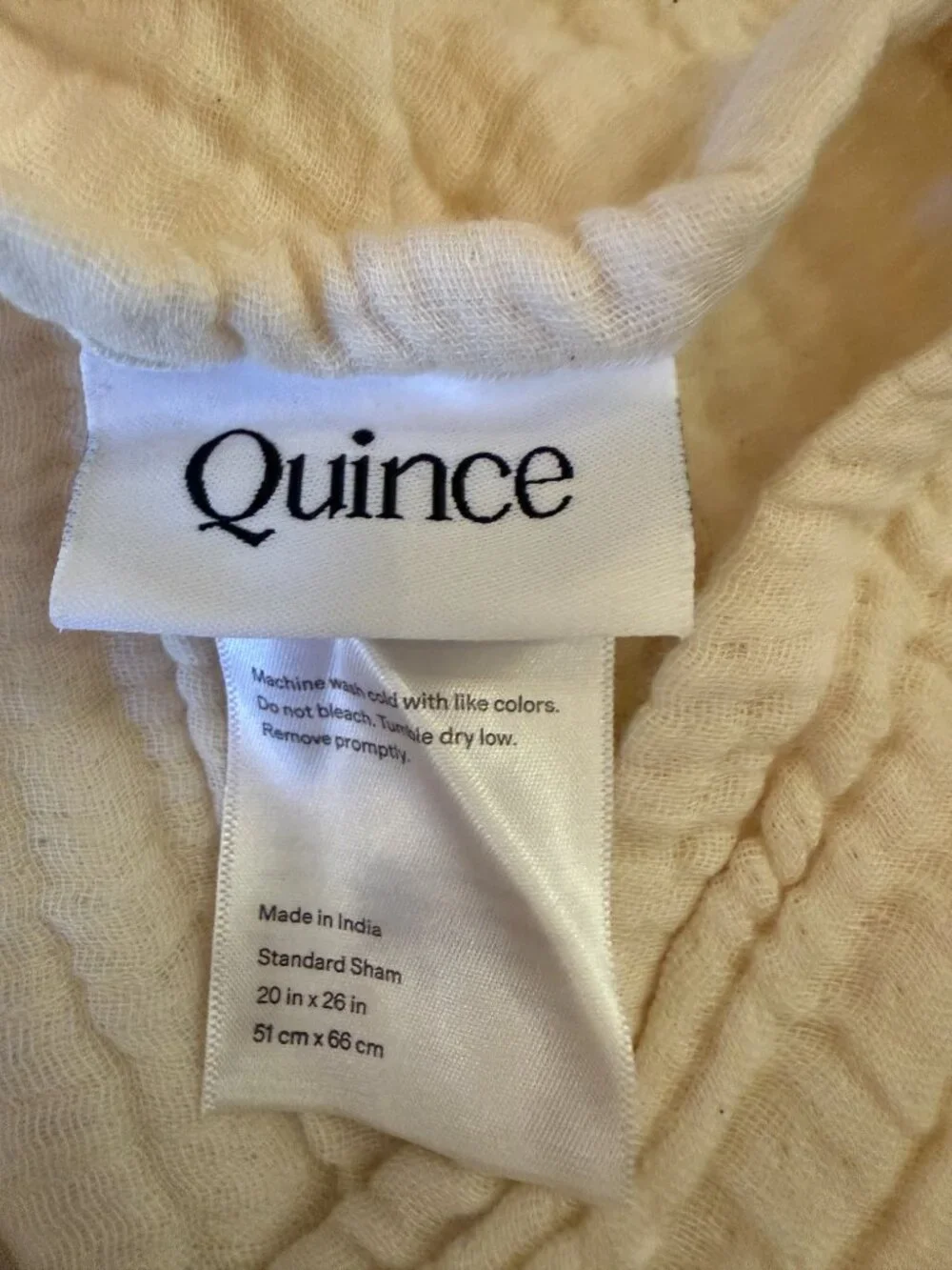 Quince 100% Organic Cotton Luxury Duvet Cover Set Queen Un Dyed (Ivory) $149