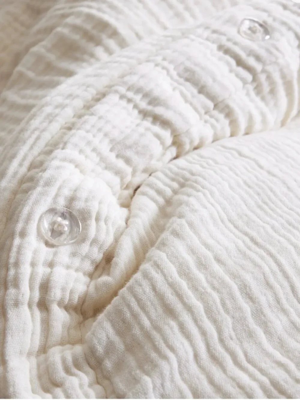Quince 100% Organic Cotton Luxury Duvet Cover Set Queen Un Dyed (Ivory) $149