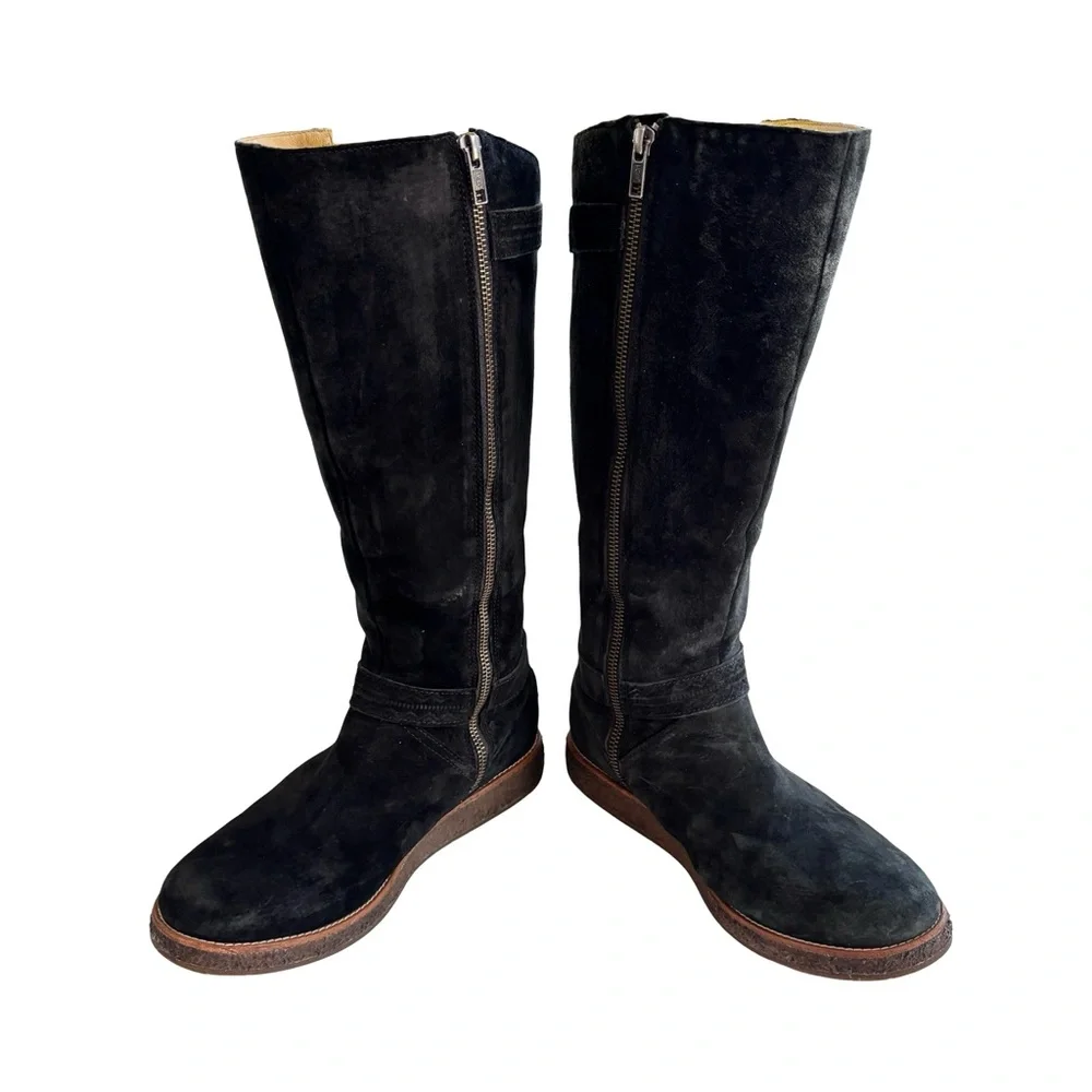 Ugg Women’s Gellar Black Suede Boots Sz 9