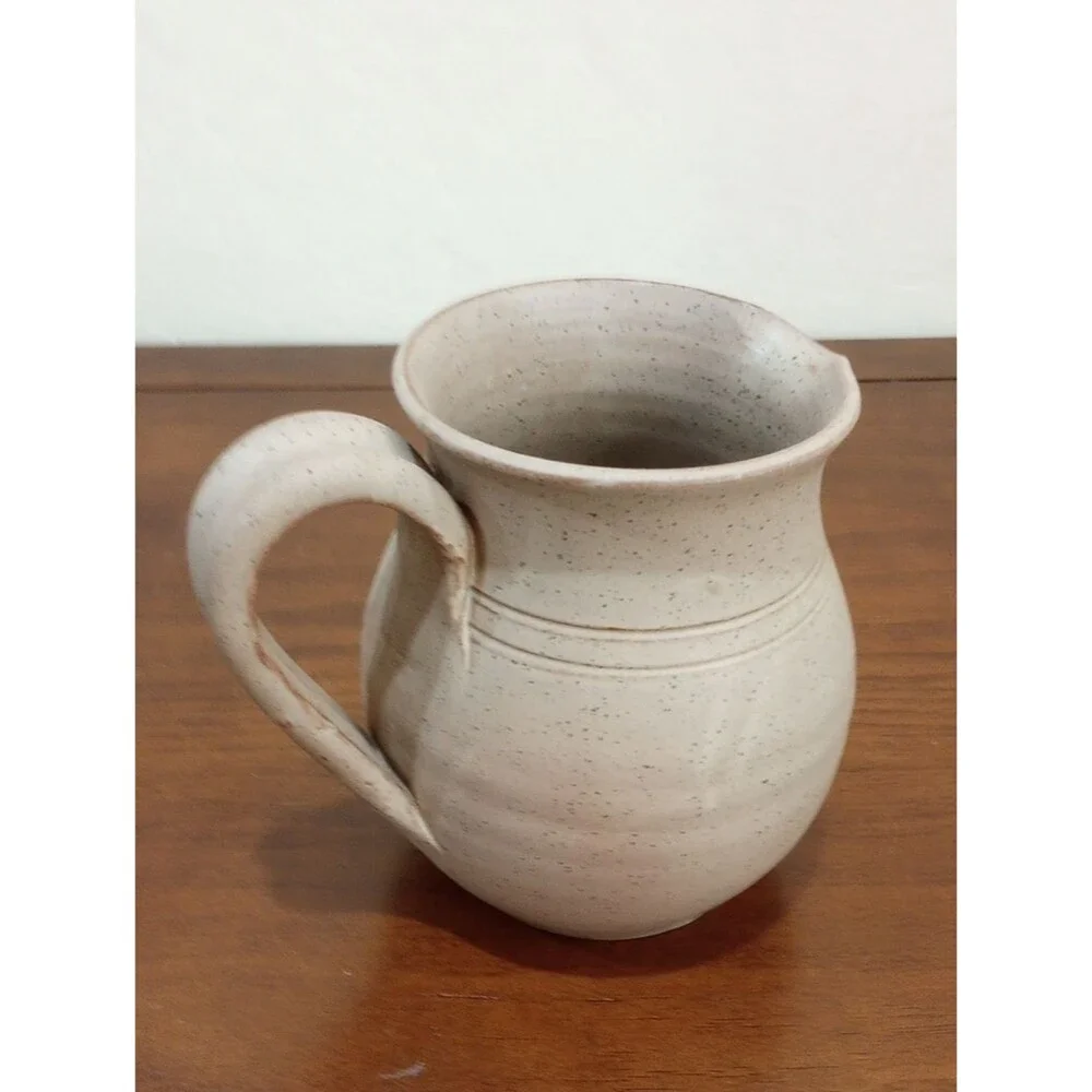 Hand-Painted Floral Pottery Jug/Vase - Vintage!