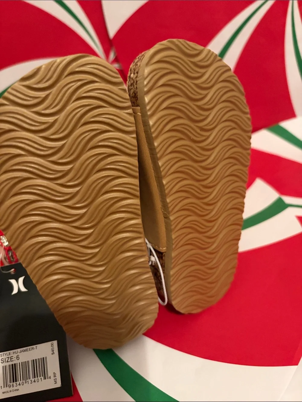Hurley Kids Brown/Tan Double Buckle Sandals