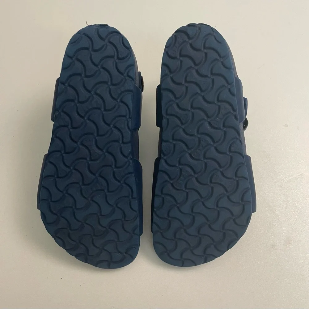 Birkenstock Sandals Rio Slingback Double Strap Ankle Buckles Blue Unisex