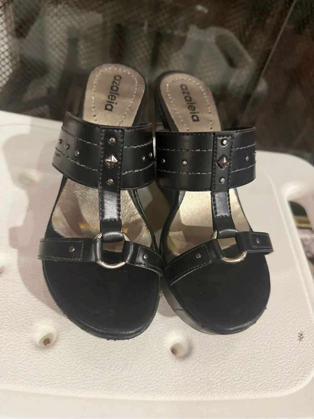 Azaleia black wedge