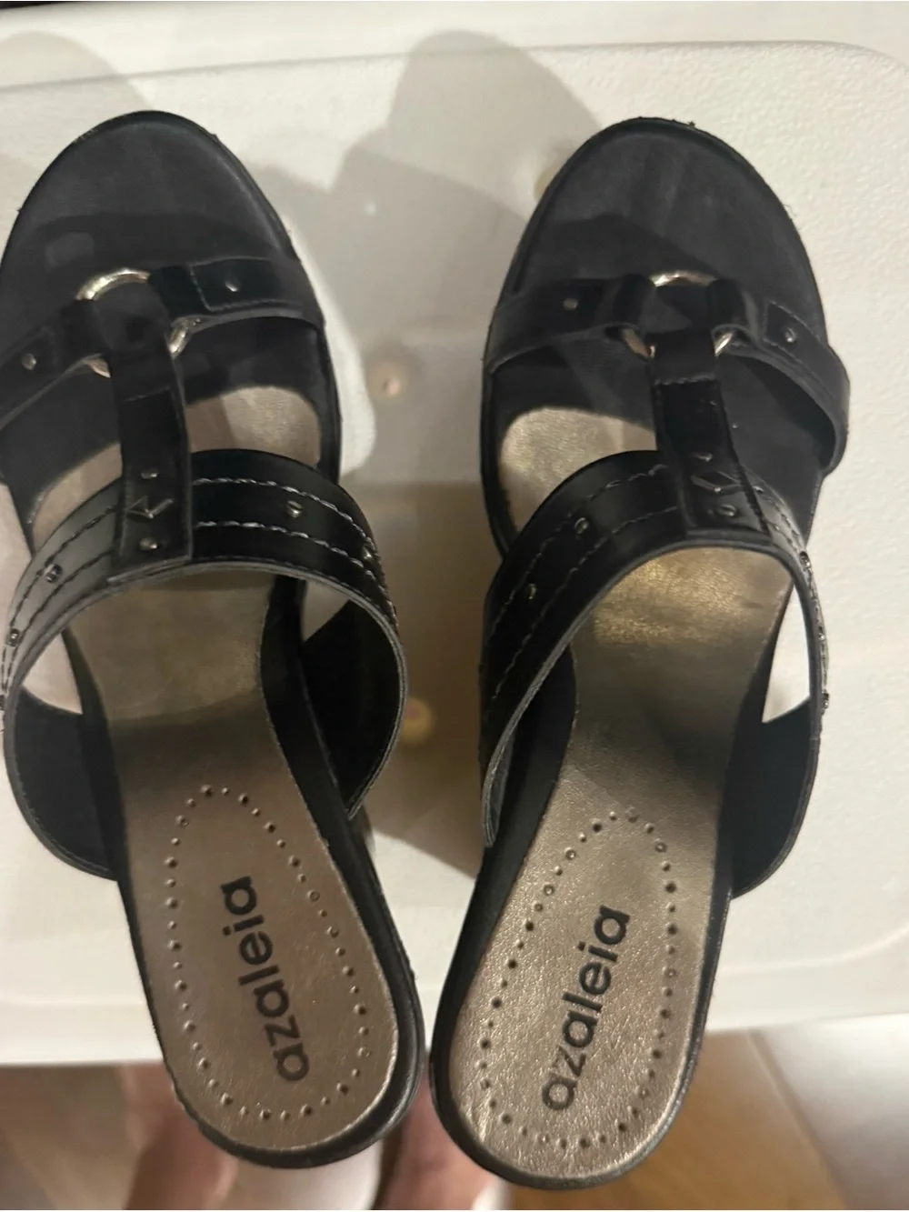Azaleia black wedge
