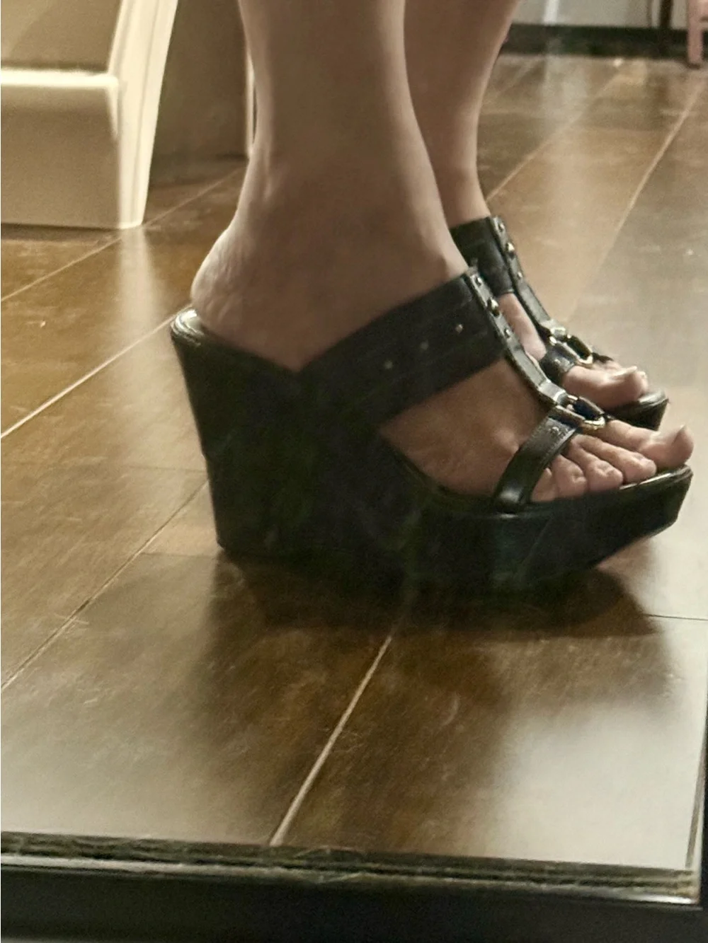 Azaleia black wedge