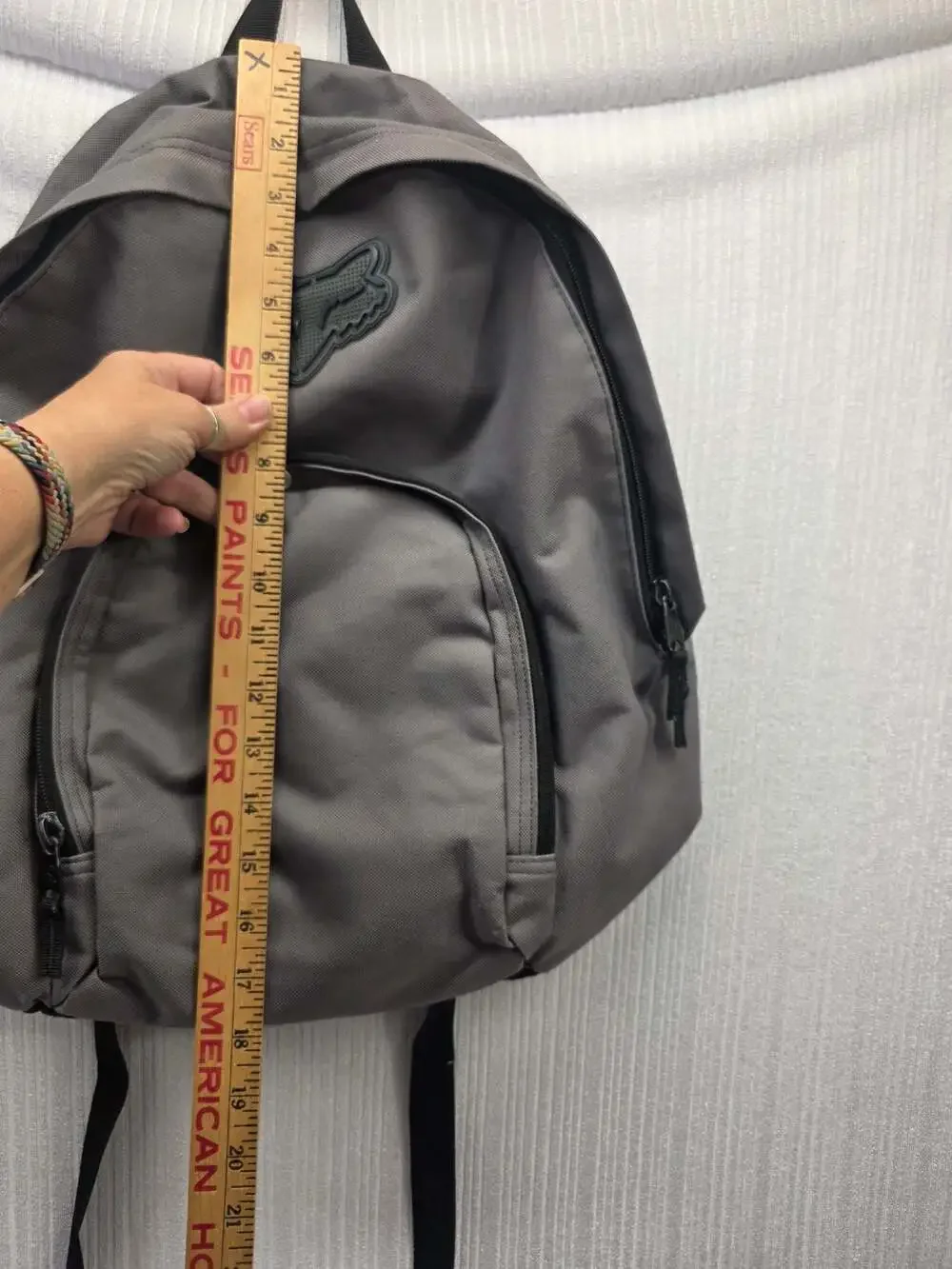 Fox Racing 180 Grey Black Backpack Motocross Daypack
