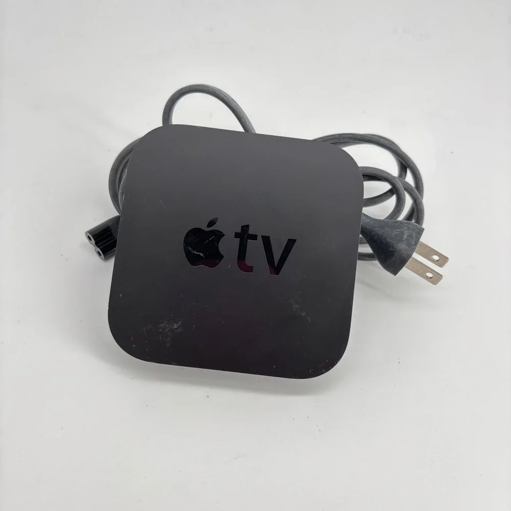 Apple TV‎ 3rd Generation A1469 Black HD Media Streamer & Power Cable untested