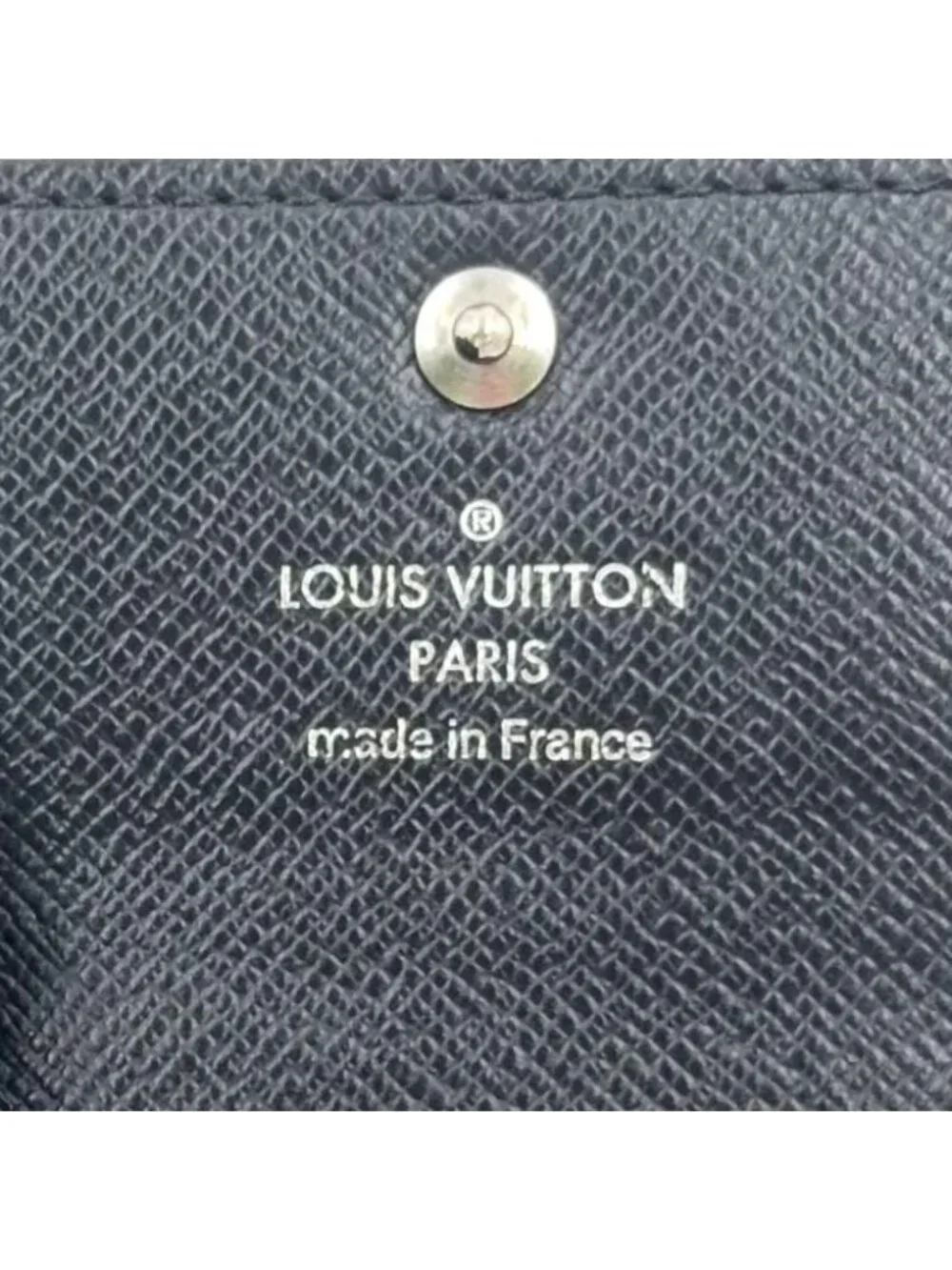 Louis Vuitton Multicles 6 Damier Graphite Leather Black Key Case Silver Key