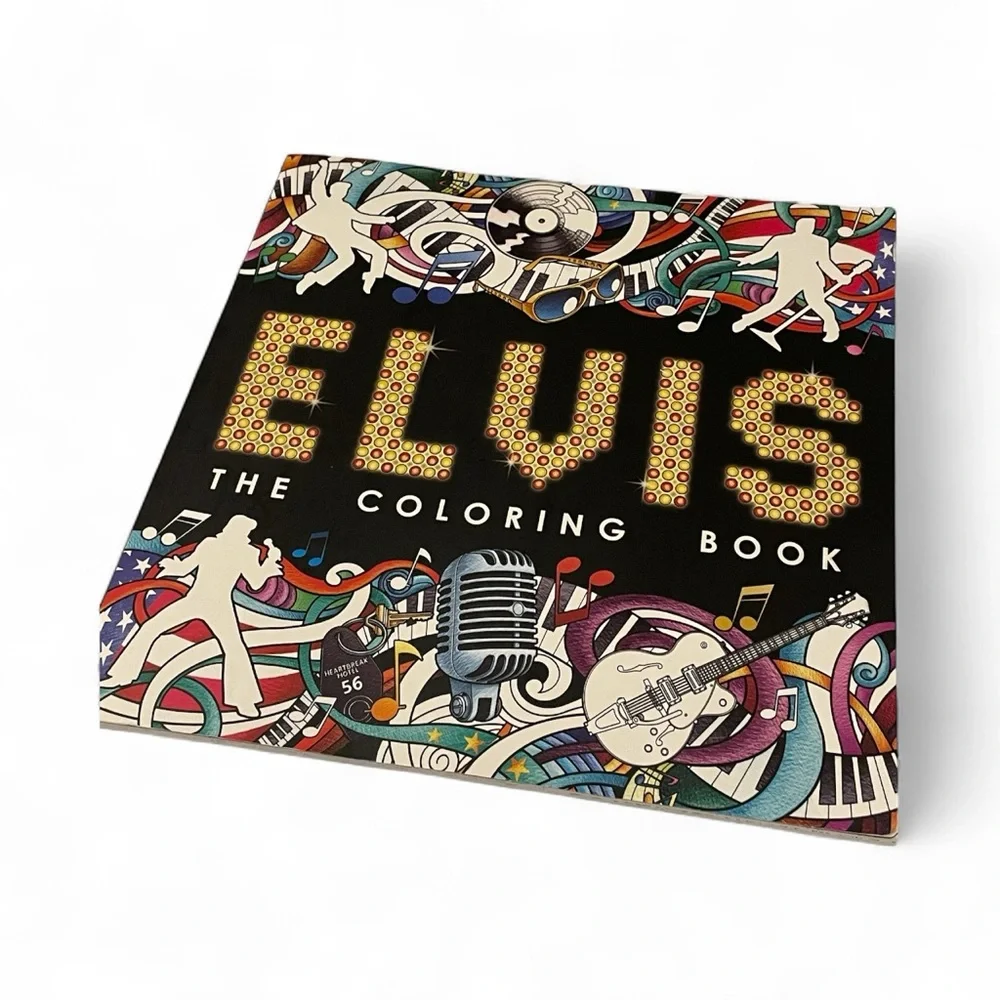 Elvis Presley The Coloring Book by Igloo Books 2022 Music Art Adult Activity New