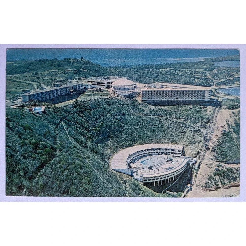 Aerial View El Conquistador Resort Las Croabas Fajardo Puerto Rico VTG‎ Postcard