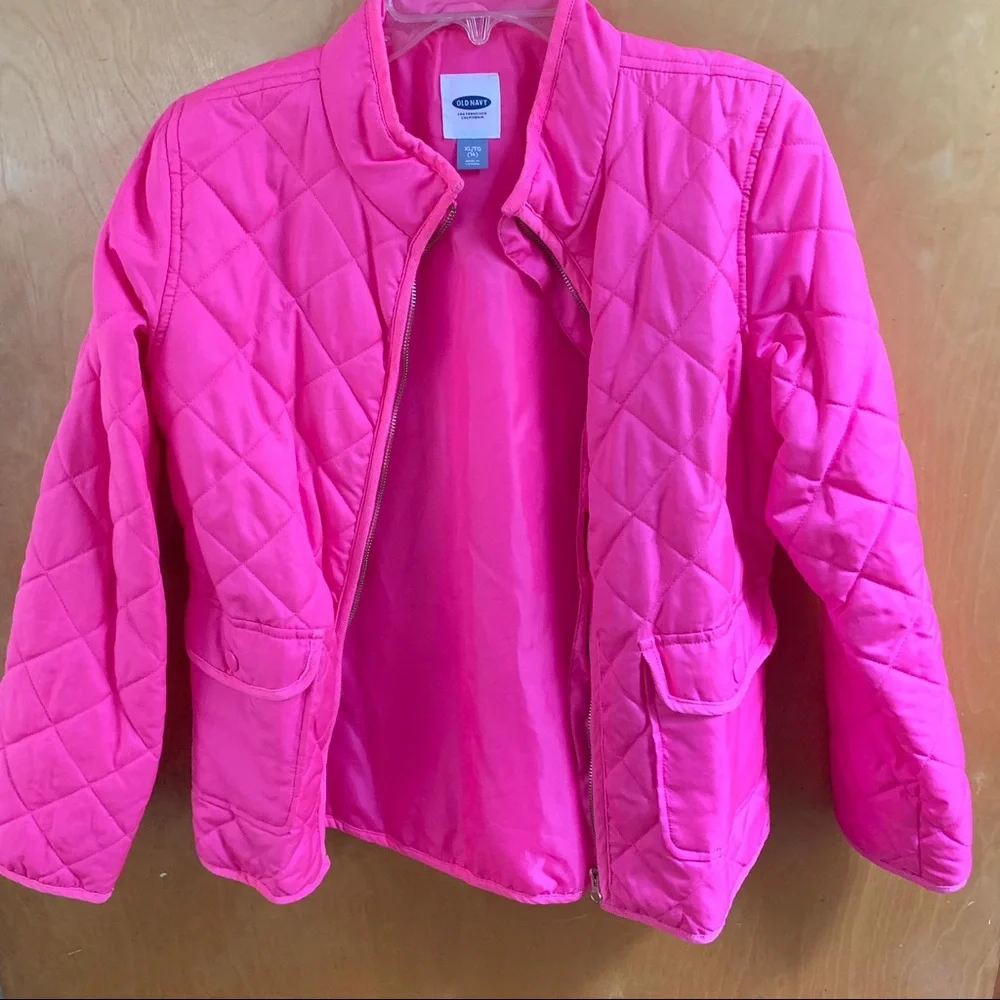 Old navy pink quilted‎ jacket