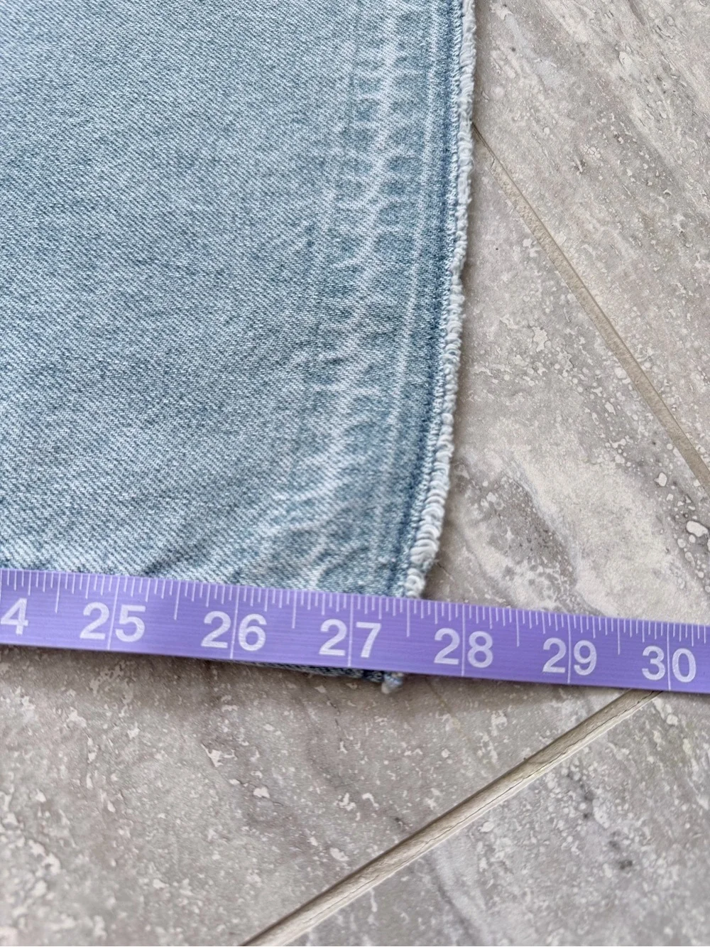 Girls Baggy Wide Leg Jeans Size 16 Light Wash Distressed Y2K Old Navy High Rise