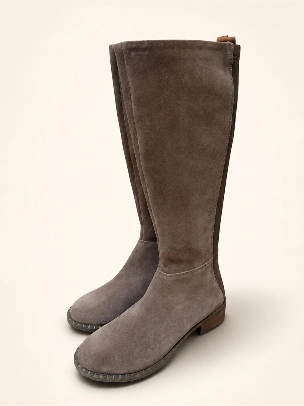 gentle souls Taupe Suede Over-the-Knee Boots