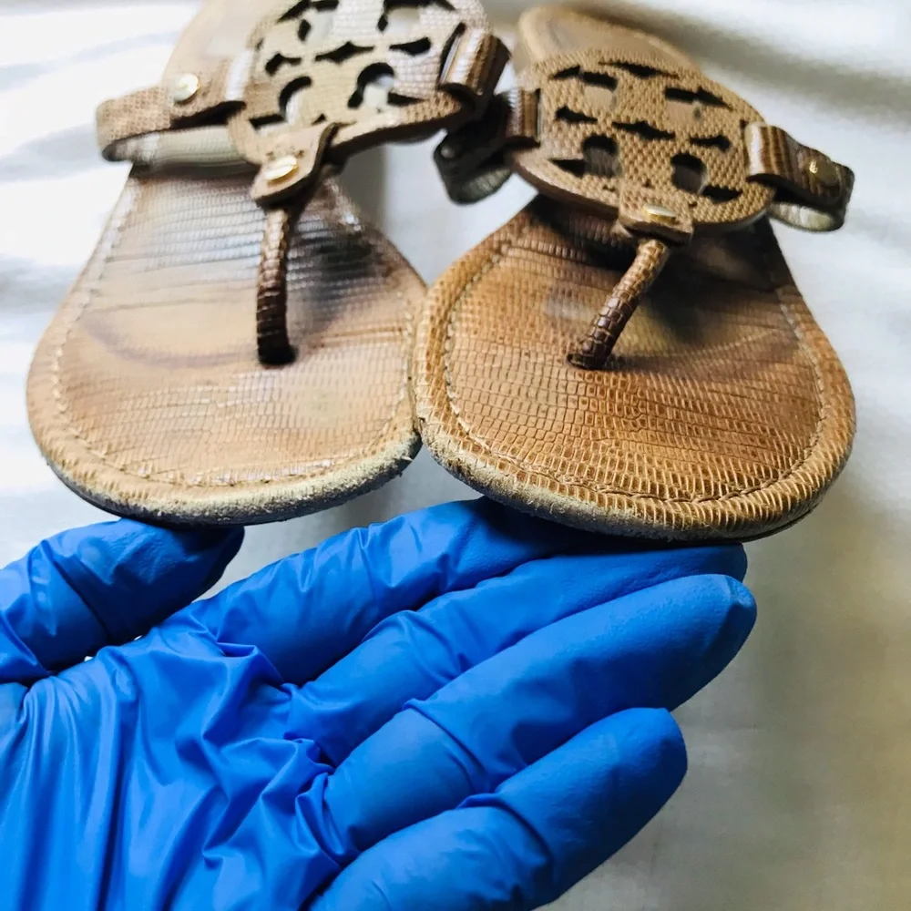 Tory Burch Brown Sandals with Cutout‎ Design
