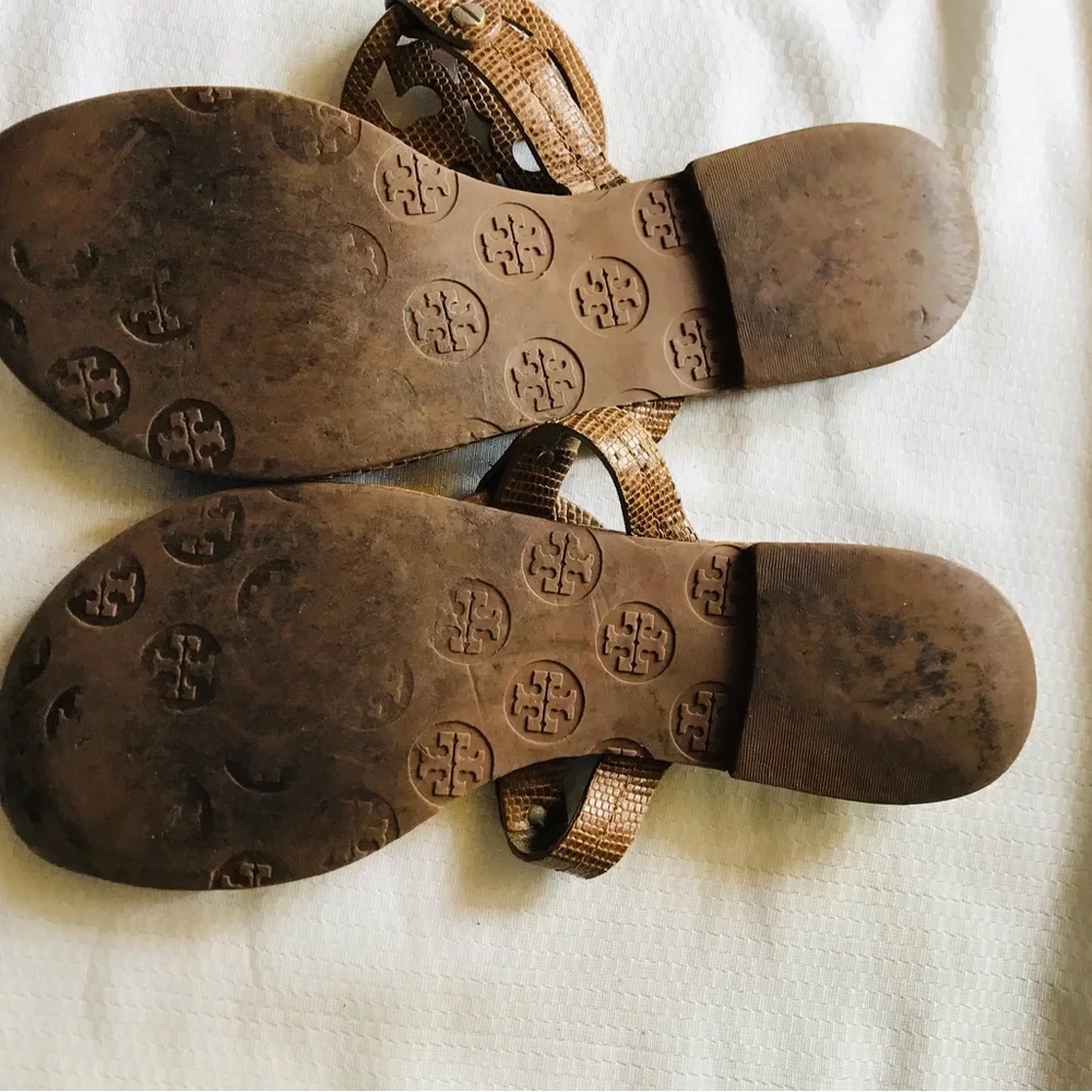 Tory Burch Brown Sandals with Cutout‎ Design